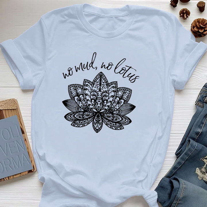 T-shirt de yoga pour femme Olivenorma Méditation Spirituelle - Bleu - 2XL - image 10
