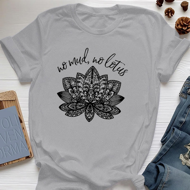 T-shirt de yoga pour femme Olivenorma Méditation Spirituelle - Gris - 2XL - image 8
