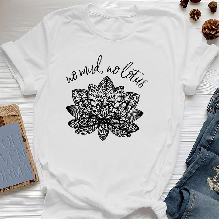 T-shirt de yoga pour femme Olivenorma Méditation Spirituelle - Blanc - 2XL - image 4