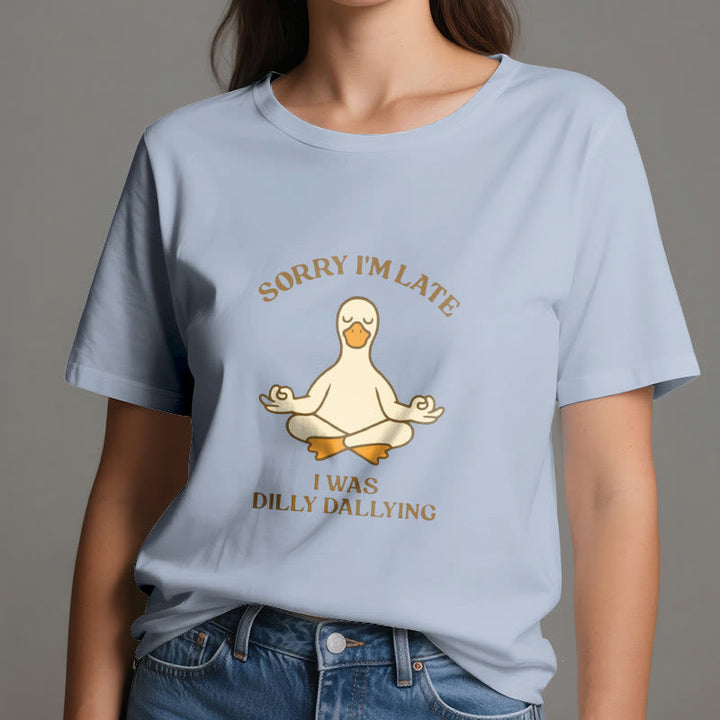T-shirt Olivenorma « Désolé, je suis en retard, j'ai traîné les pieds » - image 23