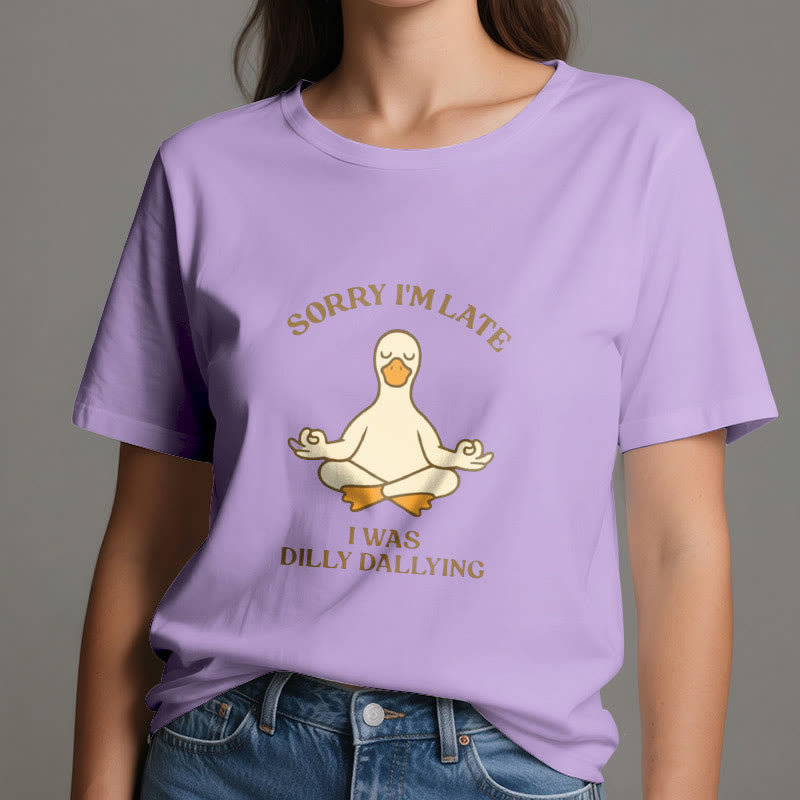 T-shirt Olivenorma « Désolé, je suis en retard, j'ai traîné les pieds » - image 33