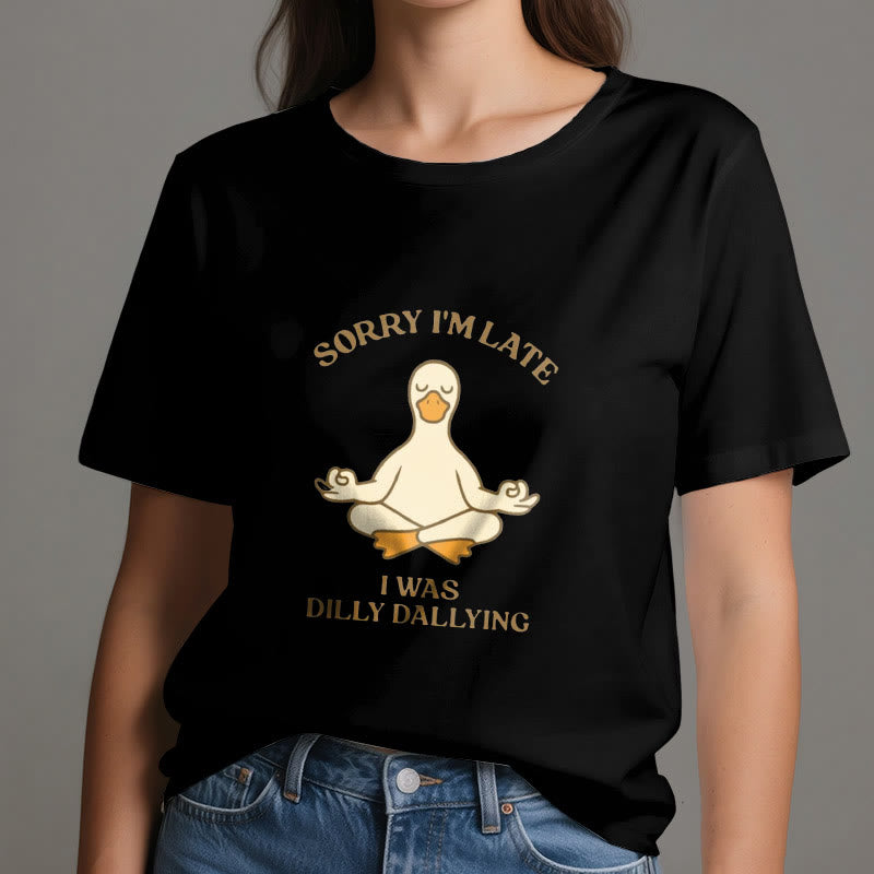 T-shirt Olivenorma « Désolé, je suis en retard, j'ai traîné les pieds » - image 8