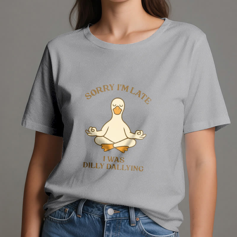 T-shirt Olivenorma « Désolé, je suis en retard, j'ai traîné les pieds » - image 13