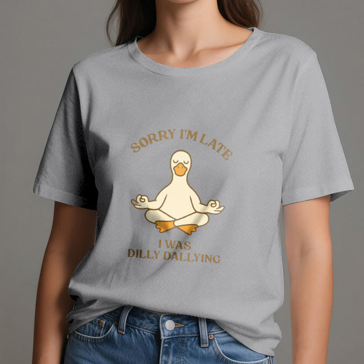 T-shirt Olivenorma « Désolé, je suis en retard, j'ai traîné les pieds » - image 13