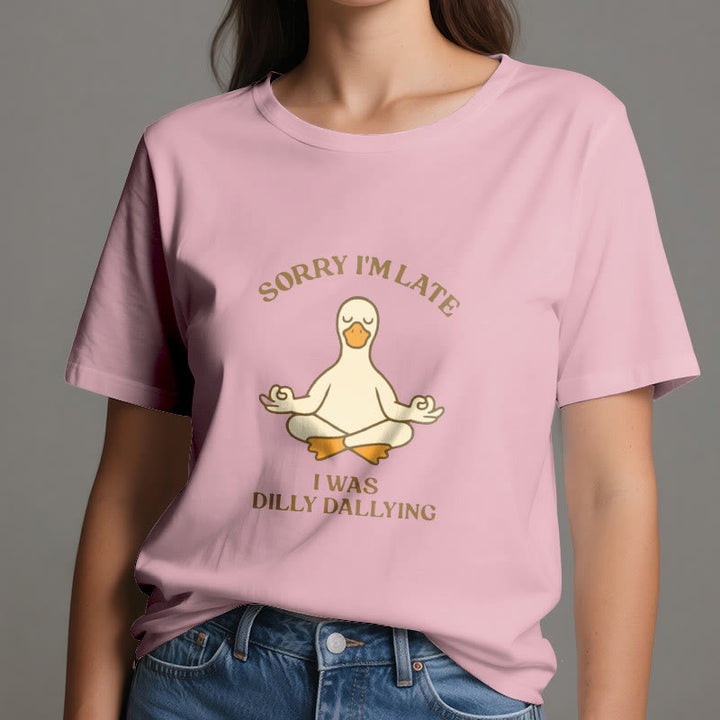 T-shirt Olivenorma « Désolé, je suis en retard, j'ai traîné les pieds » - image 28