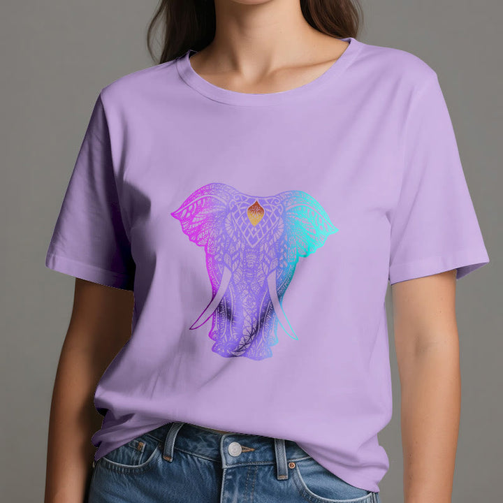 T-shirt de yoga Olivenorma Mandala Elephant