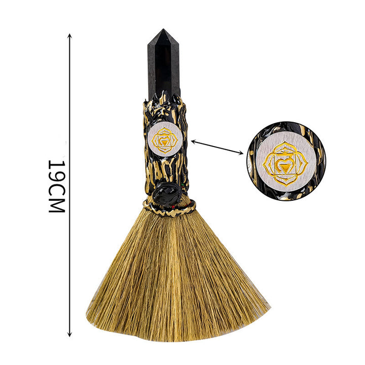 Prisme de pierre précieuse naturelle Olivenorma , décoration de balai de sorcière Chakra - image 17