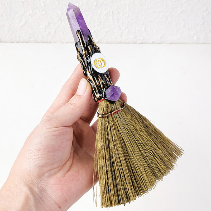 Prisme de pierre précieuse naturelle Olivenorma , décoration de balai de sorcière Chakra - image 15
