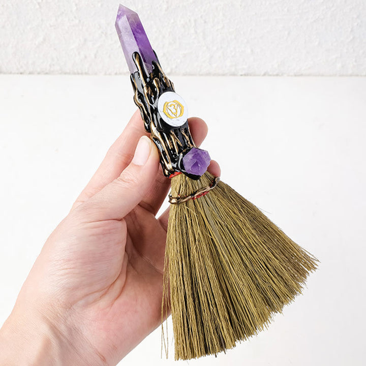 Prisme de pierre précieuse naturelle Olivenorma , décoration de balai de sorcière Chakra - image 15