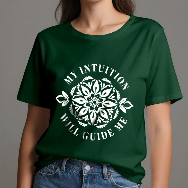 T-shirt fleuri Olivenorma « Mon intuition me guidera » - image 20