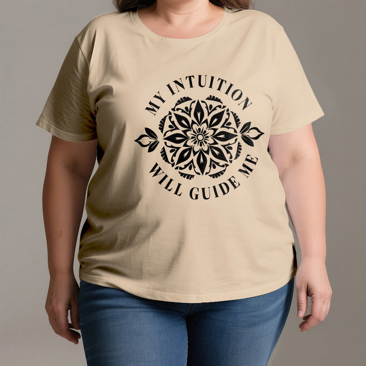 T-shirt fleuri Olivenorma « Mon intuition me guidera » - image 2