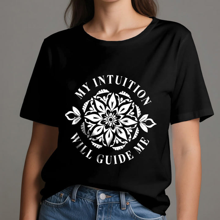 T-shirt fleuri Olivenorma « Mon intuition me guidera » - image 8