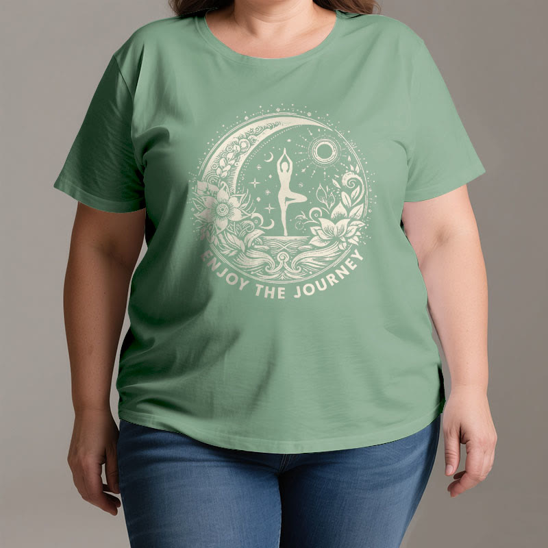 T-shirt de yoga spirituel Olivenorma « PROFITEZ DU VOYAGE » - image 3