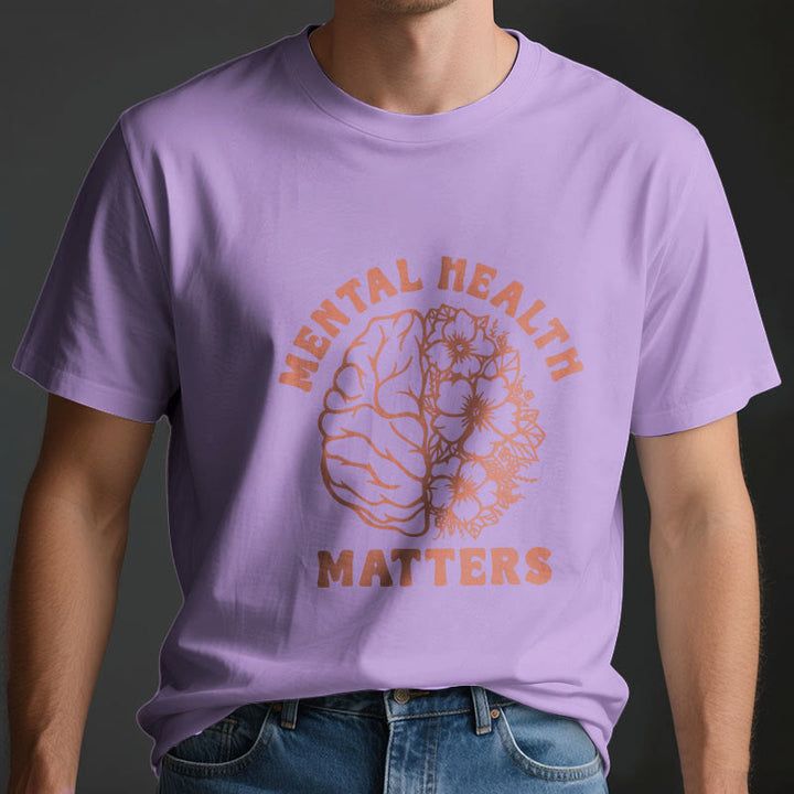 T-shirt en coton inspirant Olivenorma « LA SANTÉ MENTALE COMPTE » - image 3