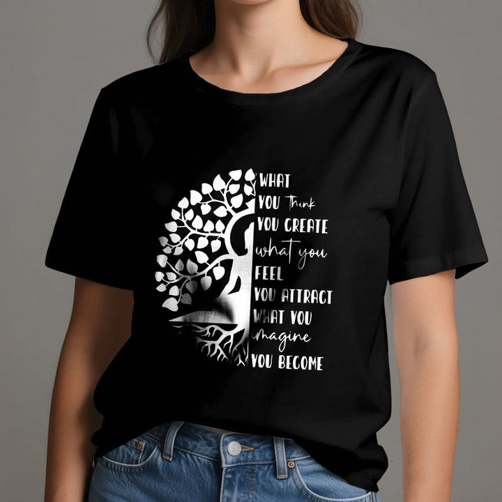 T-shirt en coton Olivenorma Arbre de vie Yoga Méditation - image 8