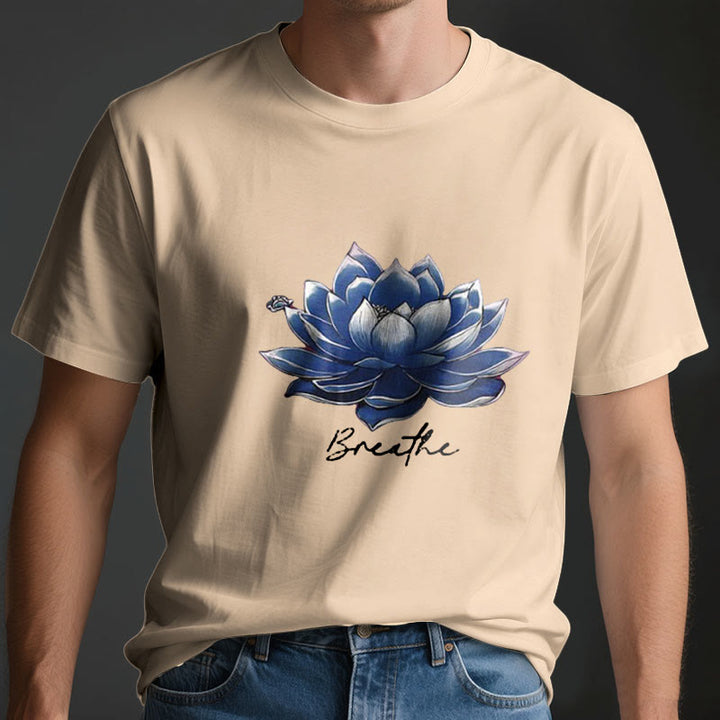 T-shirt spirituel Olivenorma « BREATHE » Lotus Yoga Apparel - image 3