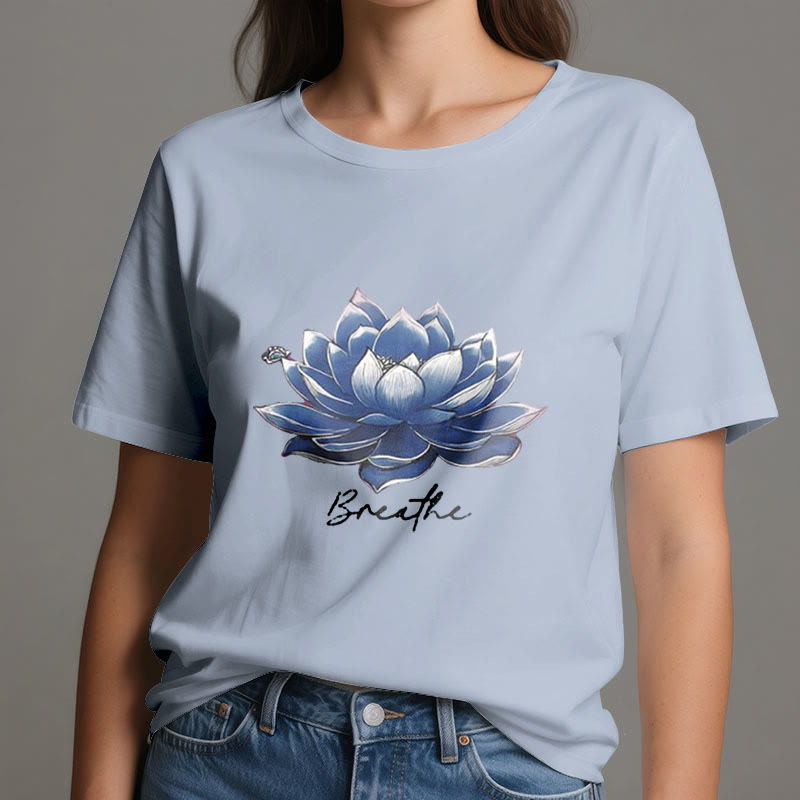 T-shirt spirituel Olivenorma « BREATHE » Lotus Yoga Apparel - image 13