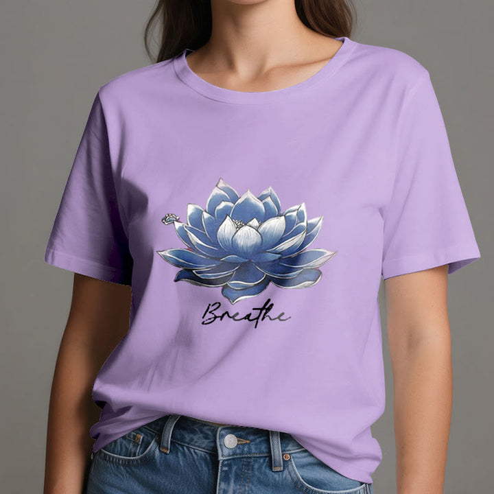 T-shirt spirituel Olivenorma « BREATHE » Lotus Yoga Apparel - image 16