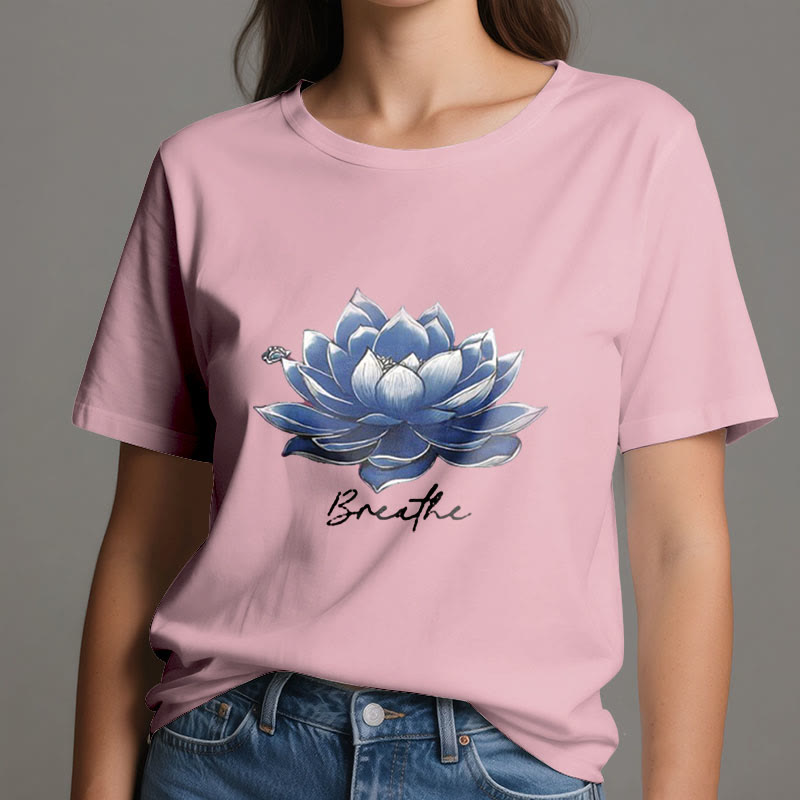 T-shirt spirituel Olivenorma « BREATHE » Lotus Yoga Apparel - image 14