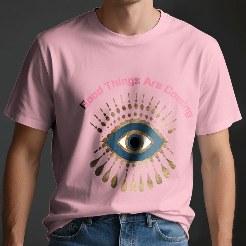 T-shirt Olivenorma « LES BONNES CHOSES ARRIVENT » EVIL EYE - image 3