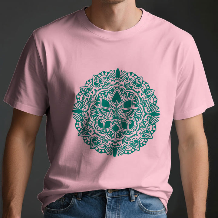 T-shirt imprimé lotus vert Olivenorma - image 13