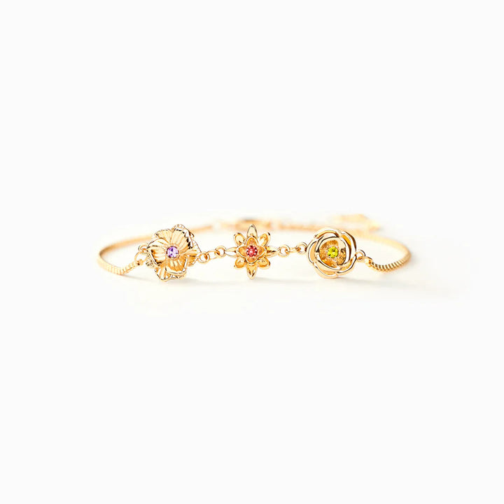 Bracelet de fleurs de naissance tridimensionnelles Olivenorma 1-7