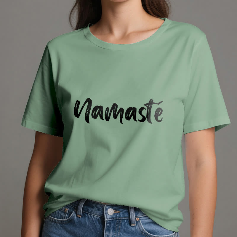 Olivenorma Namaste Yoga T-shirt unisexe Pilates - image 1