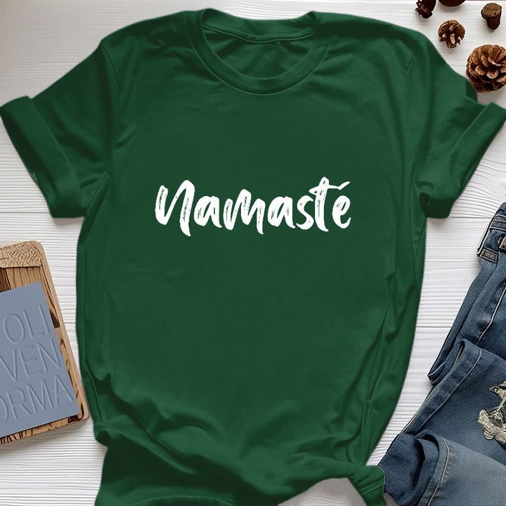 Olivenorma Namaste Yoga T-shirt unisexe Pilates - Vert foncé - 2XL - image 18