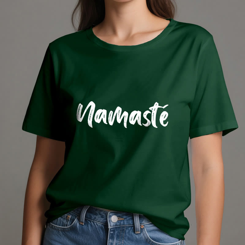 Olivenorma Namaste Yoga T-shirt unisexe Pilates - image 19