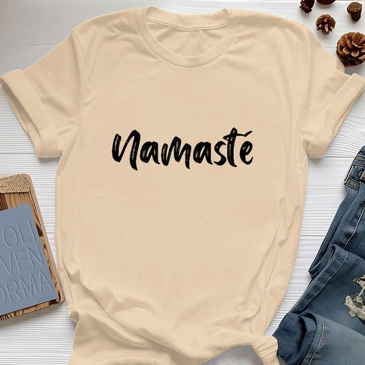 Olivenorma Namaste Yoga T-shirt unisexe Pilates - Jaune - 2XL - image 10