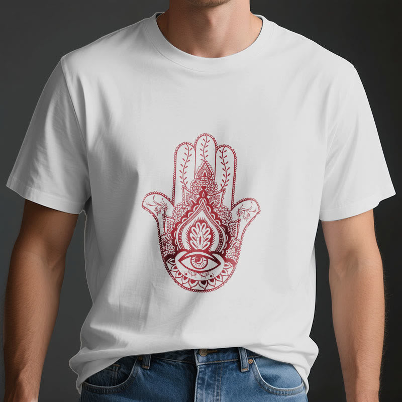 T-shirt en coton doux Hamsa Olivenorma