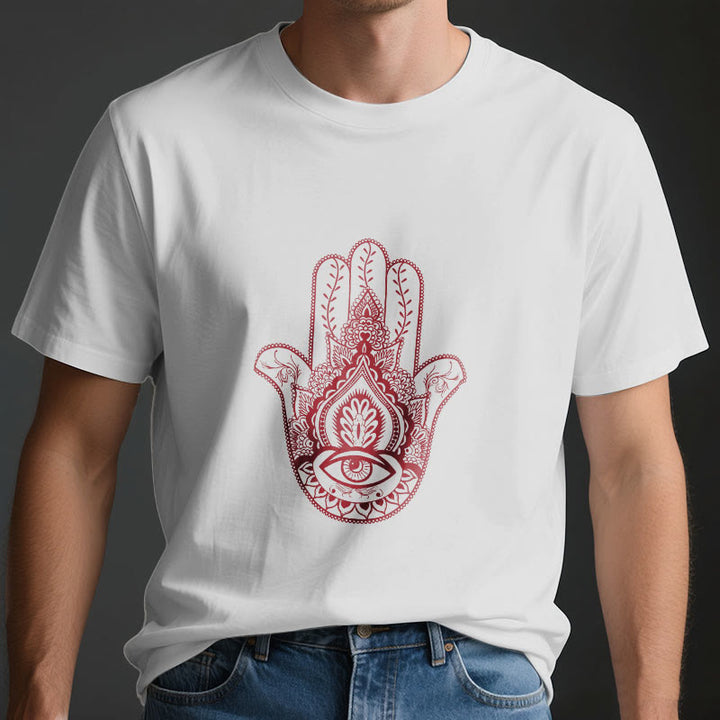 T-shirt en coton doux Hamsa Olivenorma