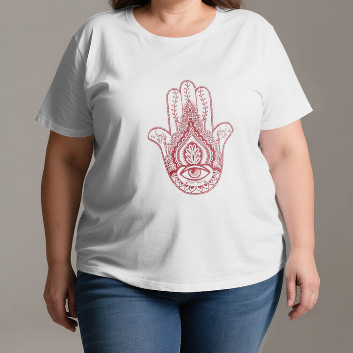 T-shirt en coton doux Hamsa Olivenorma