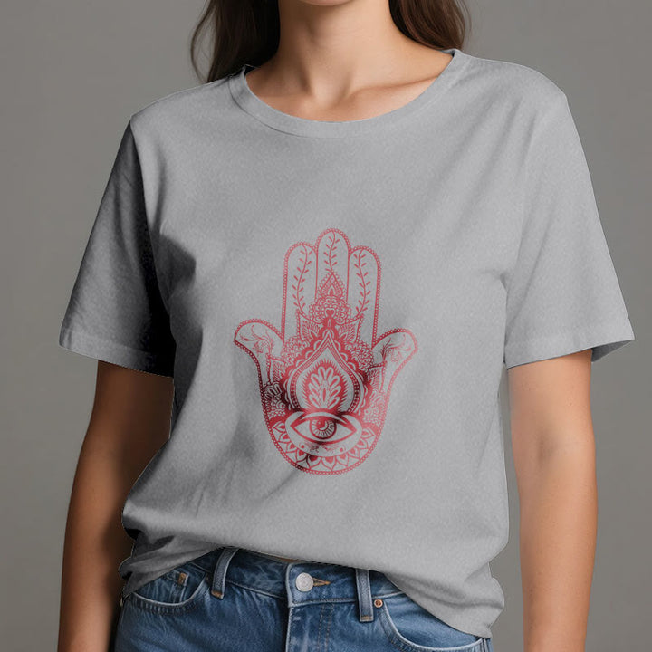 T-shirt en coton doux Hamsa Olivenorma