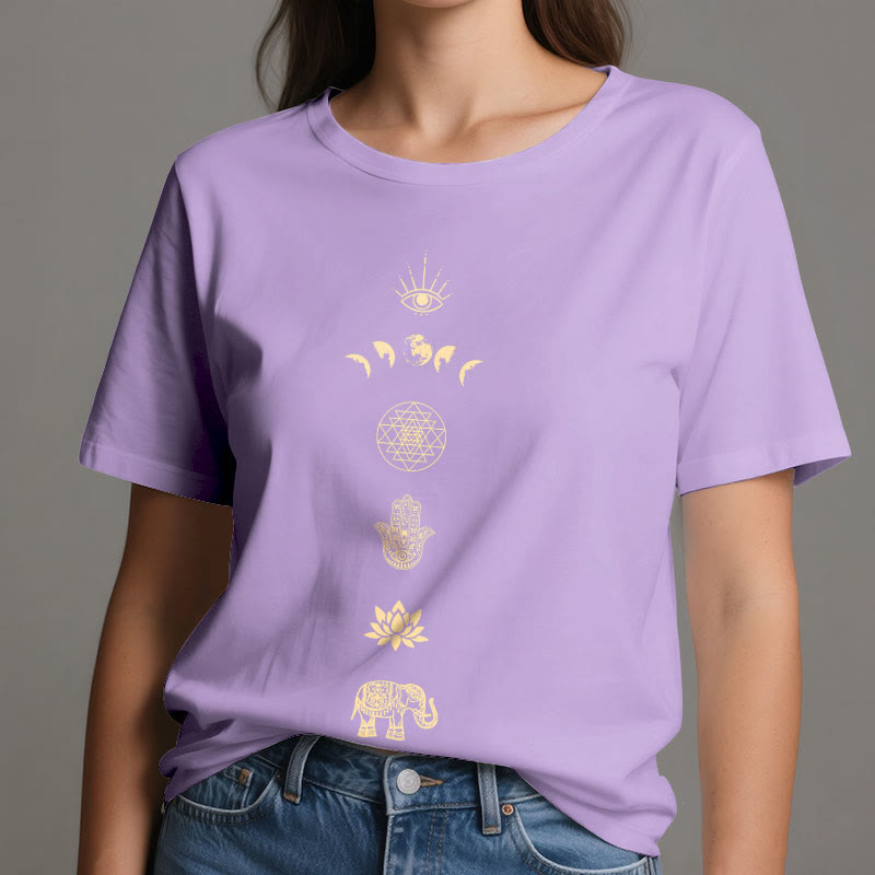 T-shirt Olivenorma Chakras Spiritual Lotus Yoga - image 7