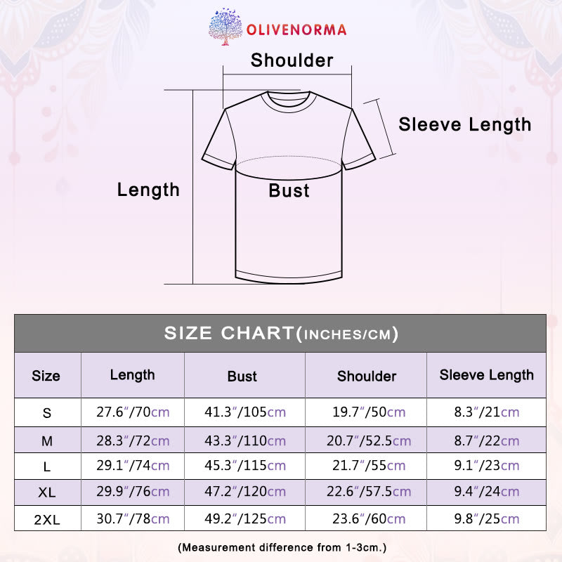 T-shirt Olivenorma Chakras Spiritual Lotus Yoga