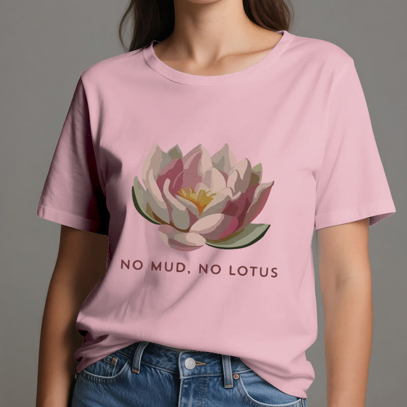 T-shirt de yoga en coton Olivenorma « Sans boue, sans lotus » - image 14