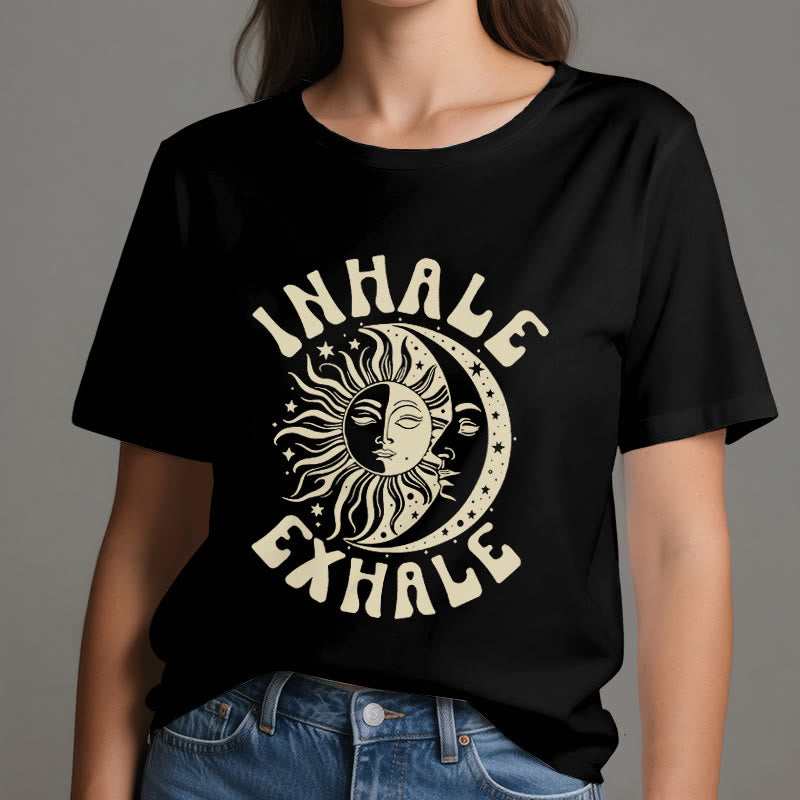 T-shirt Olivenorma « INHALE EXHALE » Soleil et Lune - image 8