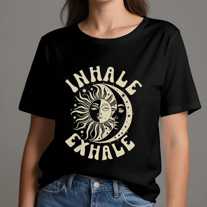 T-shirt Olivenorma « INHALE EXHALE » Soleil et Lune - image 8