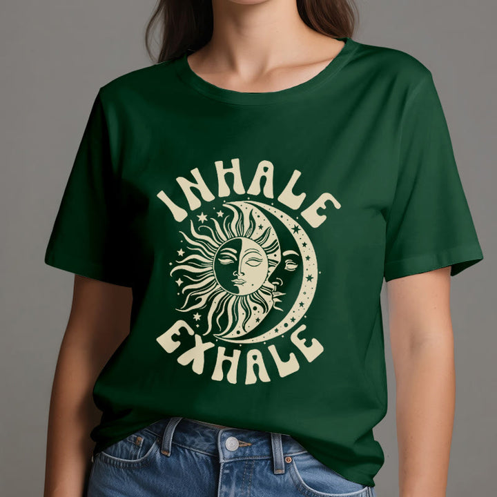 T-shirt Olivenorma « INHALE EXHALE » Soleil et Lune - image 20