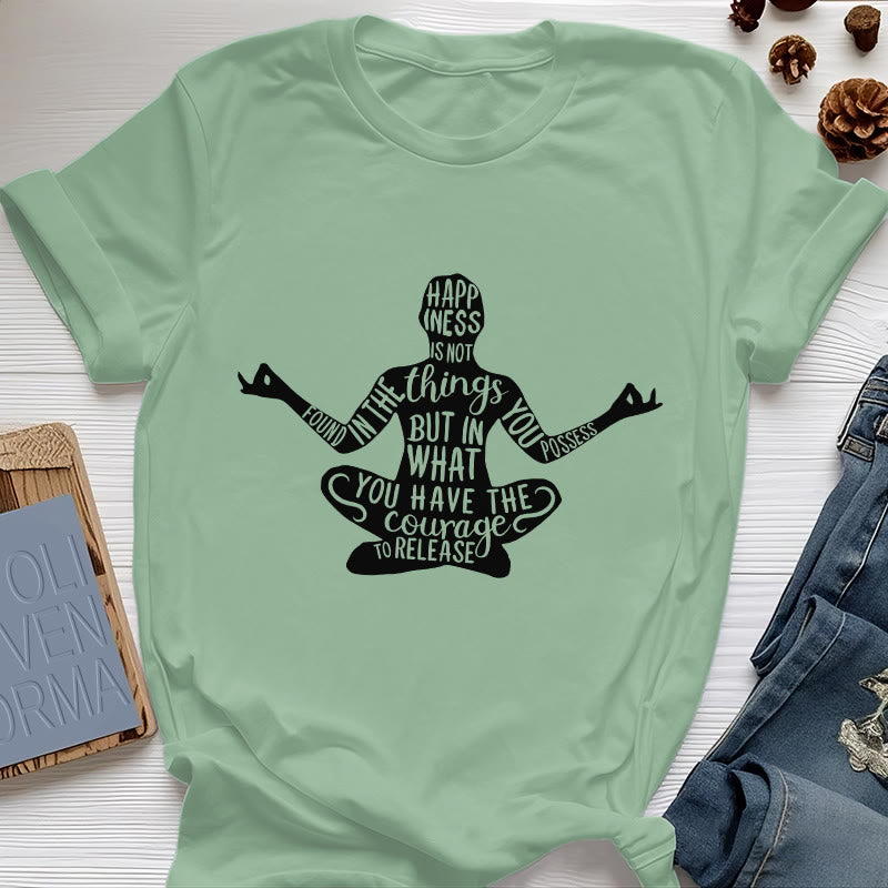 T-shirt de méditation Olivenorma en coton, t-shirt de yoga spirituel - Vert clair - 2XL - image 18