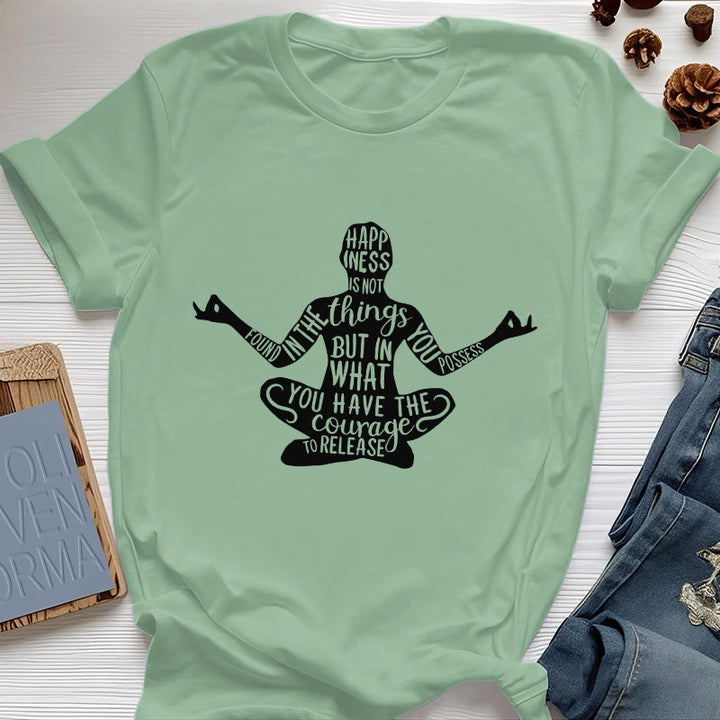 T-shirt de méditation Olivenorma en coton, t-shirt de yoga spirituel - Vert clair - 2XL - image 18