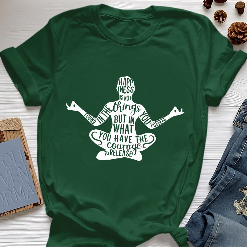 T-shirt de méditation Olivenorma en coton, t-shirt de yoga spirituel - Vert foncé - 2XL - image 19