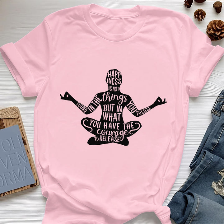 T-shirt de méditation Olivenorma en coton, t-shirt de yoga spirituel - Rose - 2XL - image 13