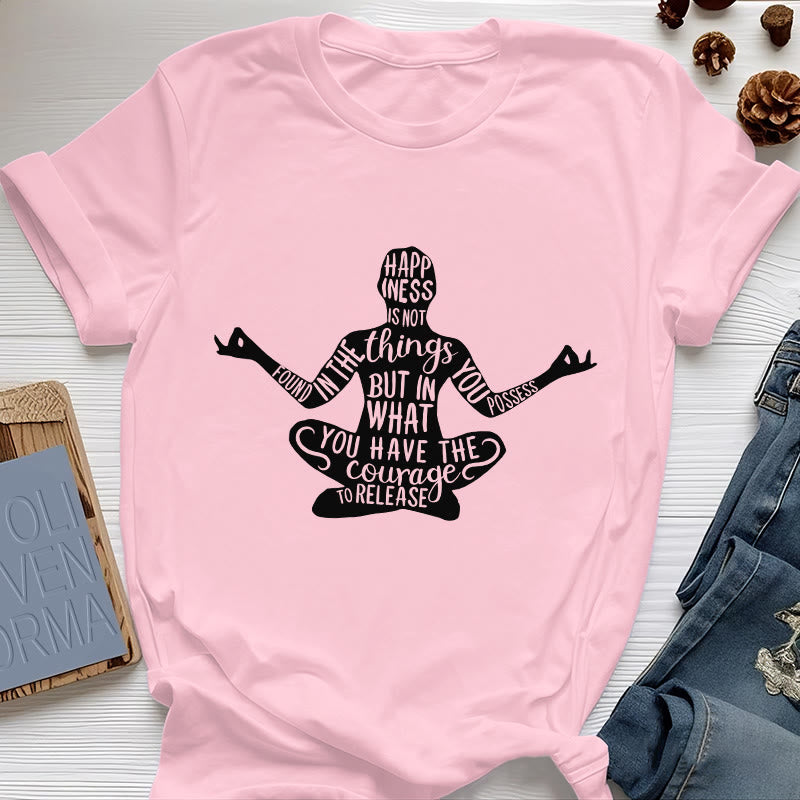 T-shirt de méditation Olivenorma en coton, t-shirt de yoga spirituel - Rose - 2XL - image 14