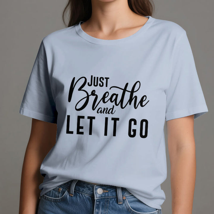 T-shirt spirituel Olivenorma « RESPIREZ ET LAISSER ALLER » - image 2