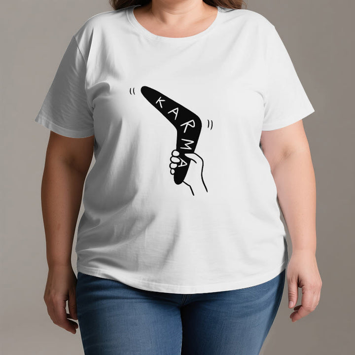 T-shirt humoristique Olivenorma « KARMA » pour le yoga et le fitness - image 2