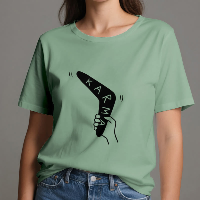 T-shirt humoristique Olivenorma « KARMA » pour le yoga et le fitness - image 18