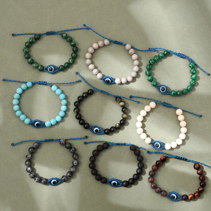 Bracelet tressé en cristal Olivenorma contre le mauvais œil, porte-bonheur et protection - image 20