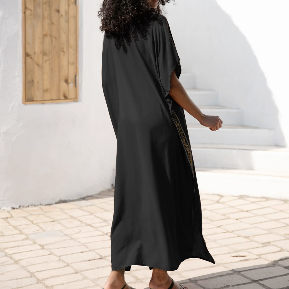 Robe caftan brodée vintage et chemisier de plage Olivenorma - image 16